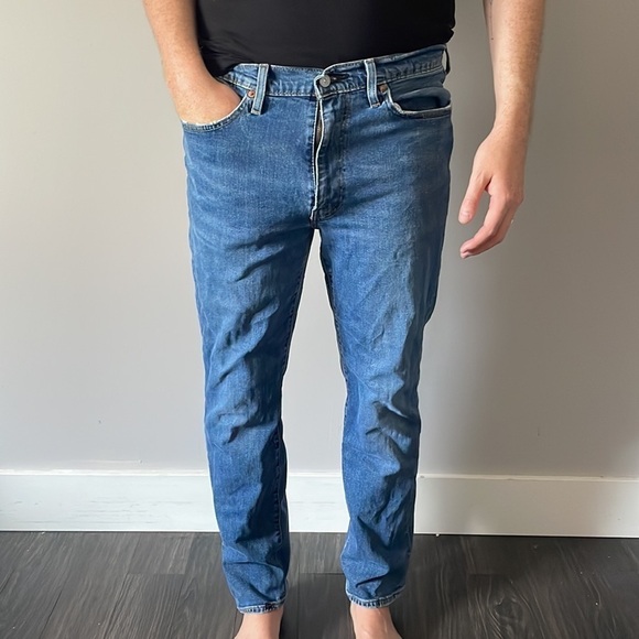 πLevi's Menβs Blue Denim Jeans - Size 36W 32L π - Picture 1 of 14